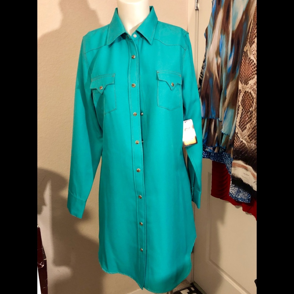 New Long Shirt/Shirt Dress (L)Cowgirl Justice
